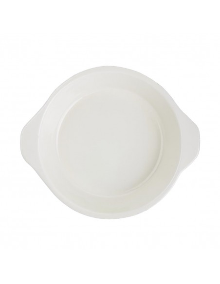 Vogue Black Round Gratin Dish