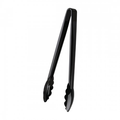Kristallon Black Tongs 12in