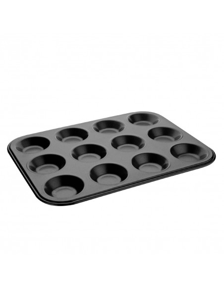 Vogue Carbon Steel Non-Stick Mini Muffin Tray 12 Cup