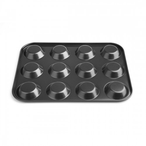 Vogue Carbon Steel Non-Stick Mini Muffin Tray 12 Cup