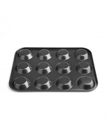 Vogue Carbon Steel Non-Stick Mini Muffin Tray 12 Cup