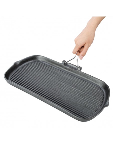 Vogue Cast Iron Grill Pan