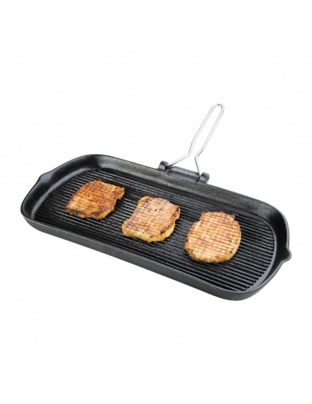 Vogue Cast Iron Grill Pan