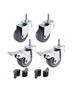 Vogue Castors for Vogue Stainless Steel Tables Pack of 4