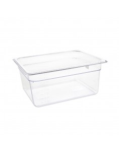 Vogue Polycarbonate 1/2 Gastronorm Container 150mm Clear