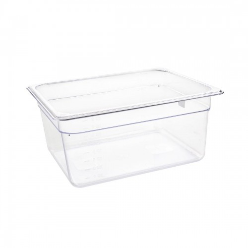 Vogue Polycarbonate 1/2 Gastronorm Container 150mm Clear