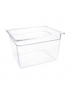 Vogue Polycarbonate 1/2 Gastronorm Container 200mm Clear