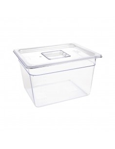 Vogue Polycarbonate 1/2 Gastronorm Container 200mm Clear 2