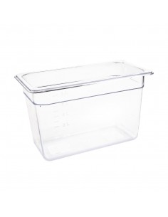 Vogue Polycarbonate 1/3 Gastronorm Container 200mm Clear