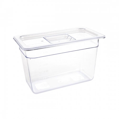 Vogue Polycarbonate 1/3 Gastronorm Container 200mm Clear