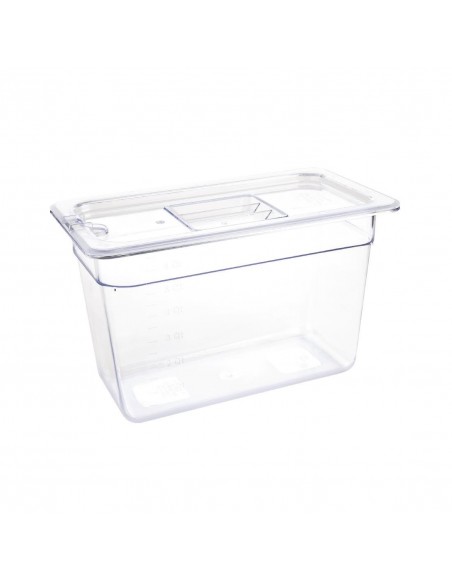 Vogue Polycarbonate 1/3 Gastronorm Container 200mm Clear