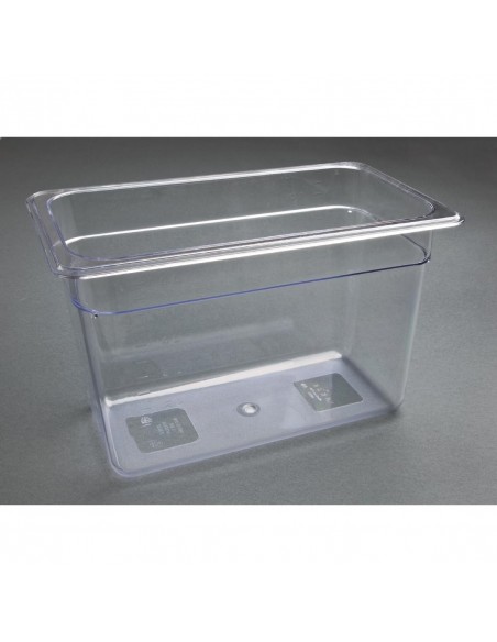 Vogue Polycarbonate 1/3 Gastronorm Container 200mm Clear