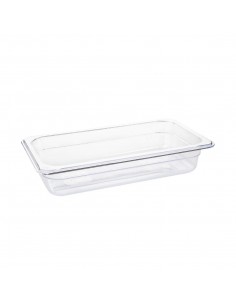 Vogue Polycarbonate 1/3 Gastronorm Container 65mm Clear