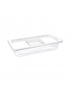 Vogue Polycarbonate 1/3 Gastronorm Container 65mm Clear 2