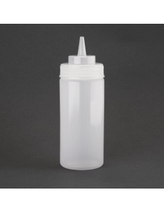Vogue Clear Wide Neck Squeeze Sauce Bottle 16oz 2