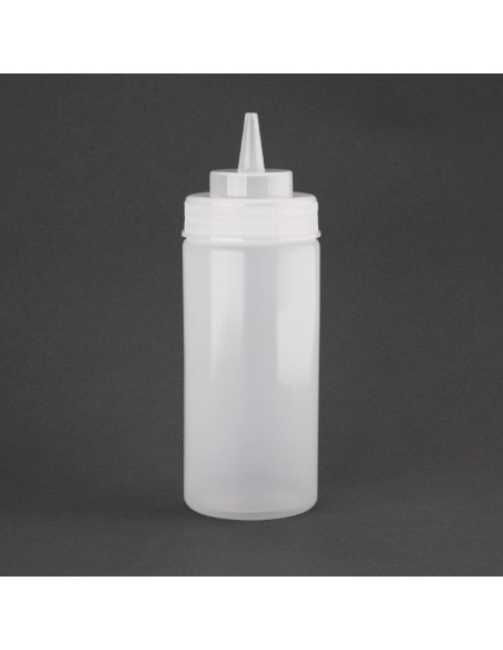 Vogue Clear Wide Neck Squeeze Sauce Bottle 16oz