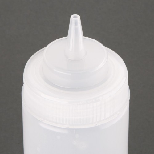 Vogue Clear Wide Neck Squeeze Sauce Bottle 16oz