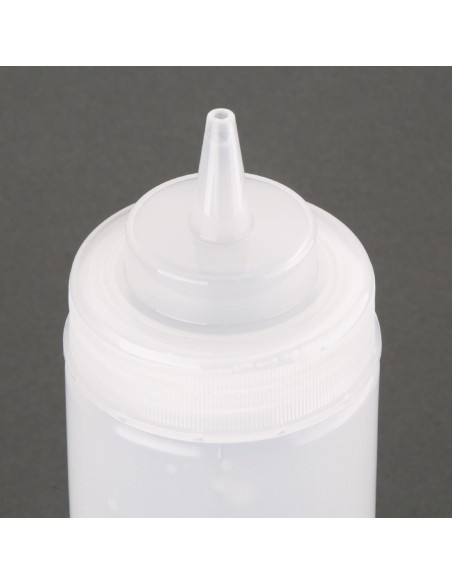 Vogue Clear Wide Neck Squeeze Sauce Bottle 16oz