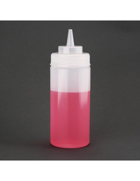 Vogue Clear Wide Neck Squeeze Sauce Bottle 16oz