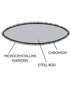 Vogue Diamond Sharpening Steel 30.5cm 2