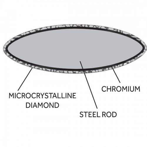 Vogue Diamond Sharpening Steel 30.5cm