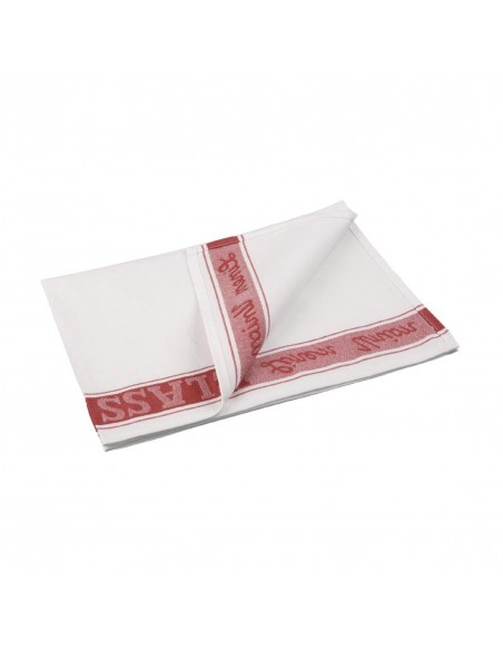 Vogue Glass Cloth Red