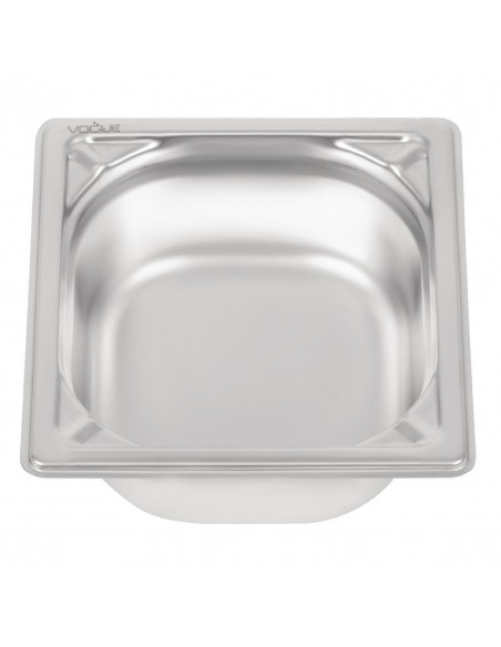 Vogue Heavy Duty Stainless Steel 16 Gastronorm Pan 65mm