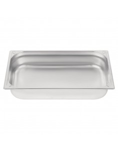 Vogue Heavy Duty Stainless Steel 11 Gastronorm Pan 100mm 2