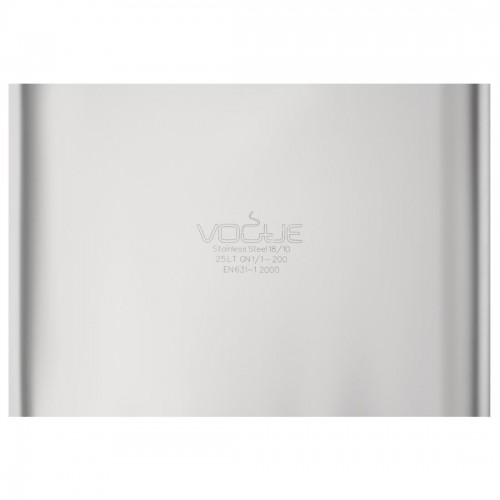 Vogue Heavy Duty Stainless Steel 11 Gastronorm Pan 200mm