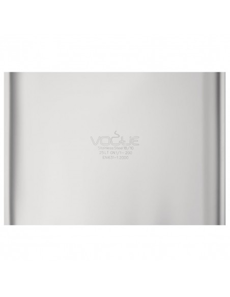 Vogue Heavy Duty Stainless Steel 11 Gastronorm Pan 200mm