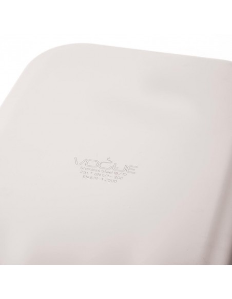 Vogue Heavy Duty Stainless Steel 11 Gastronorm Pan 200mm
