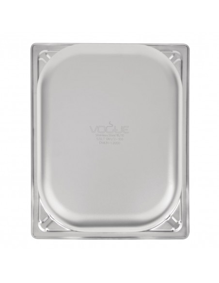 Vogue Heavy Duty Stainless Steel 12 Gastronorm Pan 100mm