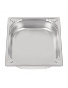 Vogue Heavy Duty Stainless Steel 12 Gastronorm Pan 65mm 2