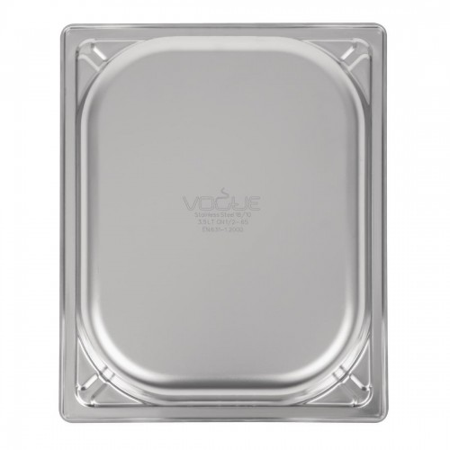 Vogue Heavy Duty Stainless Steel 12 Gastronorm Pan 65mm
