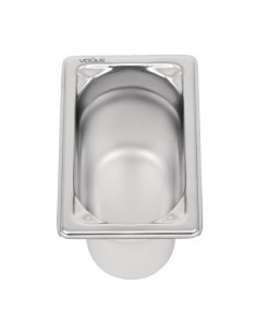 Vogue Heavy Duty Stainless Steel 19 Gastronorm Pan 100mm 2