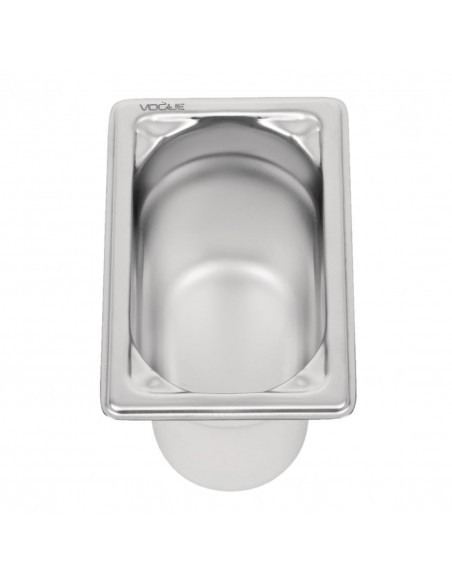 Vogue Heavy Duty Stainless Steel 19 Gastronorm Pan 100mm