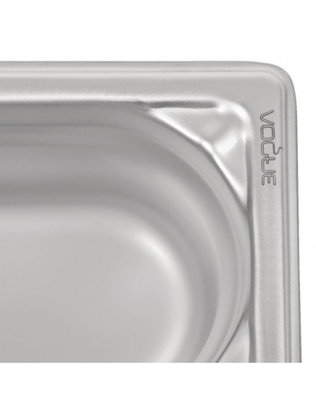 Vogue Heavy Duty Stainless Steel 19 Gastronorm Pan 100mm