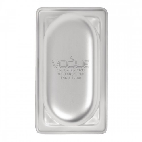 Vogue Heavy Duty Stainless Steel 19 Gastronorm Pan 100mm