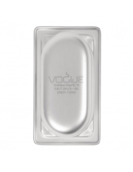 Vogue Heavy Duty Stainless Steel 19 Gastronorm Pan 100mm