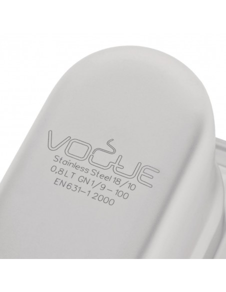 Vogue Heavy Duty Stainless Steel 19 Gastronorm Pan 100mm