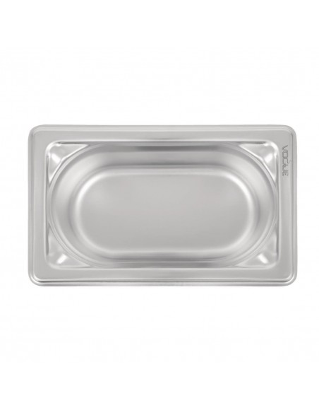 Vogue Heavy Duty Stainless Steel 19 Gastronorm Pan 65mm