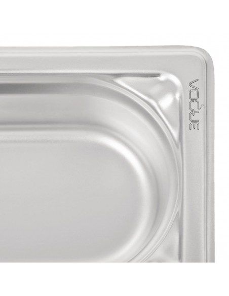 Vogue Heavy Duty Stainless Steel 19 Gastronorm Pan 65mm
