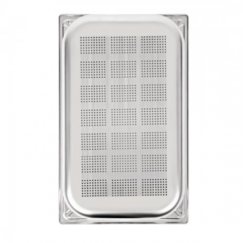 Vogue Heavy Duty Stainless Steel Perforated 11 Gastronorm Pan 100mm