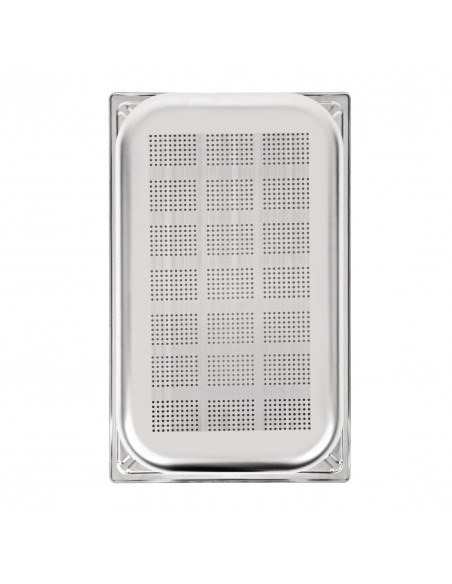 Vogue Heavy Duty Stainless Steel Perforated 11 Gastronorm Pan 100mm