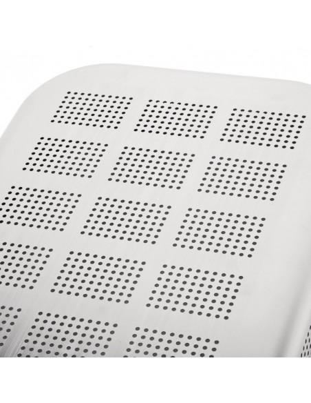 Vogue Heavy Duty Stainless Steel Perforated 11 Gastronorm Pan 100mm