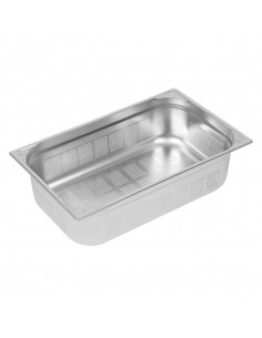 Vogue Heavy Duty Stainless Steel Perforated 11 Gastronorm Pan 150mm