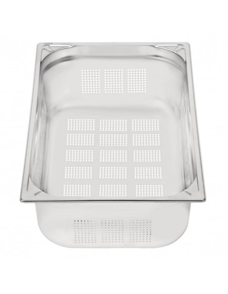 Vogue Heavy Duty Stainless Steel Perforated 11 Gastronorm Pan 150mm