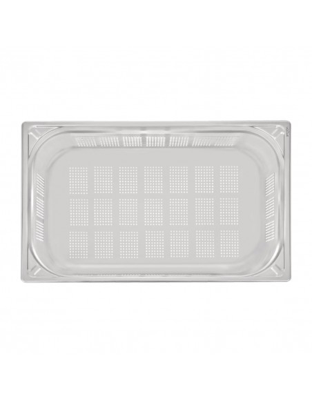 Vogue Heavy Duty Stainless Steel Perforated 11 Gastronorm Pan 150mm