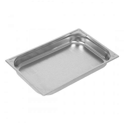 Vogue Heavy Duty Stainless Steel Perforated 11 Gastronorm Pan 65mm