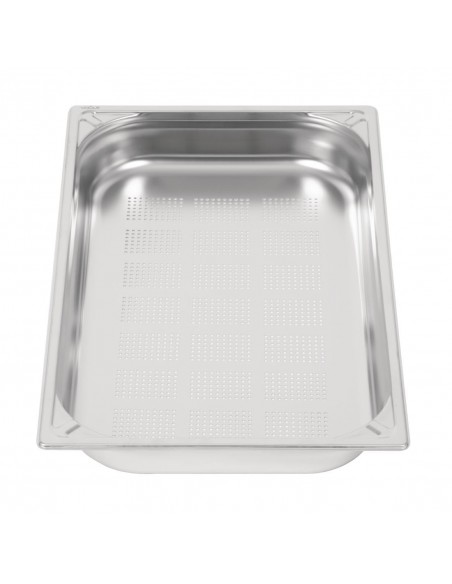 Vogue Heavy Duty Stainless Steel Perforated 11 Gastronorm Pan 65mm